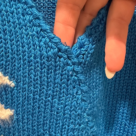 Vintage Christine Abstract Angora Pearl Sweater - Picture 5 of 7